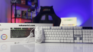 white rgb gaming klavye mouse
